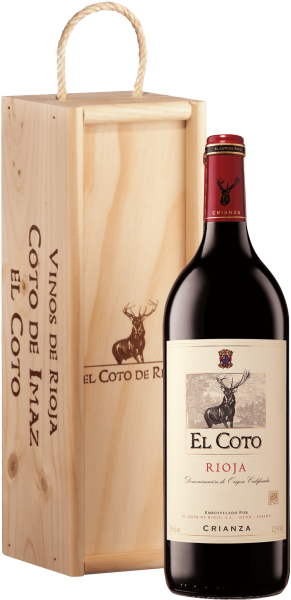Rioja "El Coto" Crianza DOCa Magnum in Holzkiste