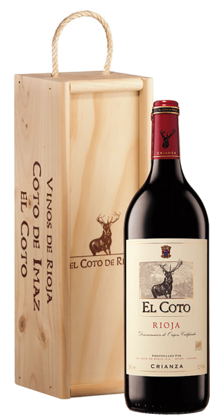 El Coto de Rioja - Rioja El Coto Crianza DOCa Magnum in Holzkiste