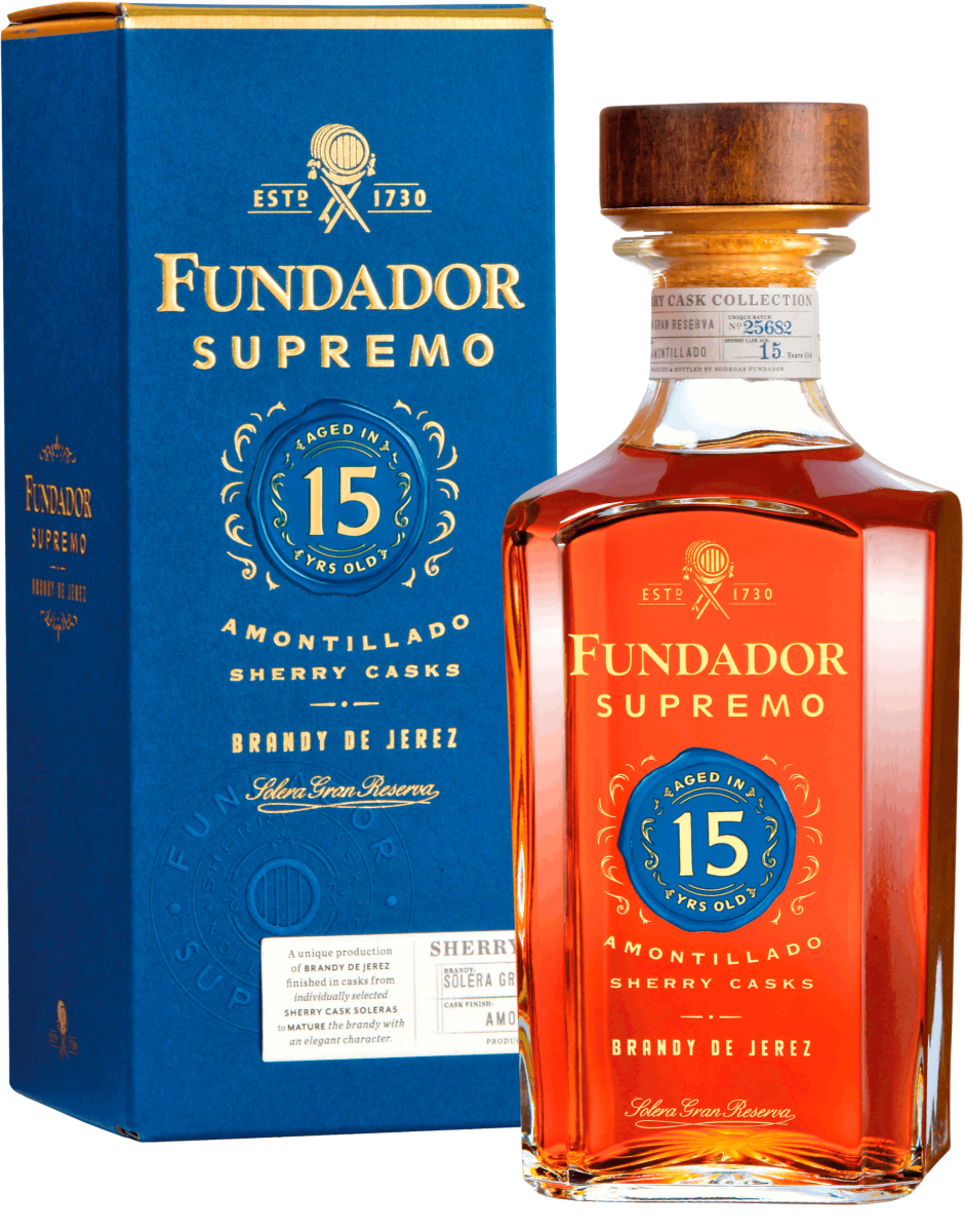 Brandy de Jerez "Fundador Supremo" Solera Gran Reserva 15 YO Max Piehl